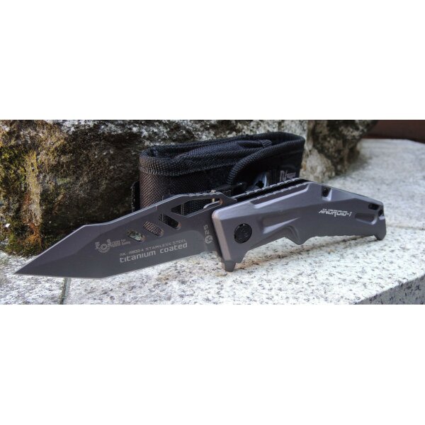 K25 Android Tanto 7Cr17Mov Stahl mit Etui