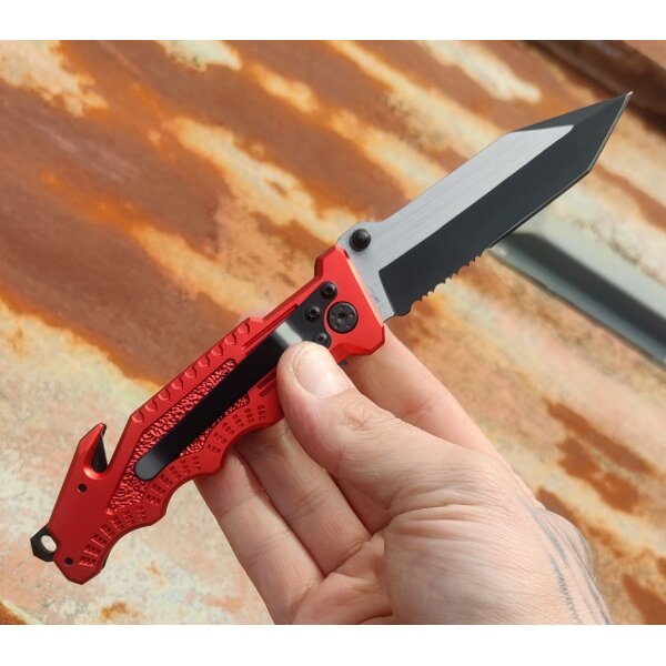 K25 Red Safety Tanto Rettungsmesser