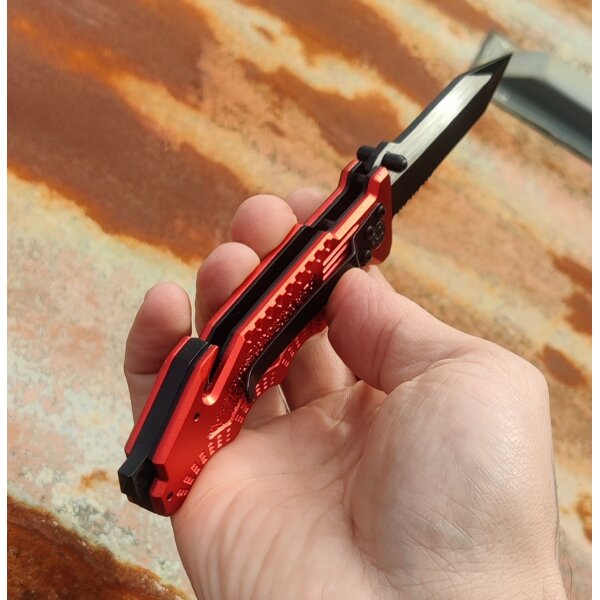 K25 Red Safety Tanto Rettungsmesser
