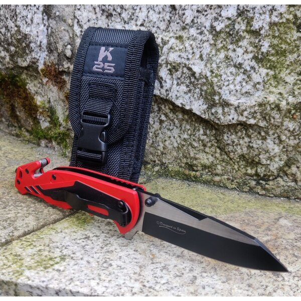 K25 Red Safety G10 Rettungsmesser