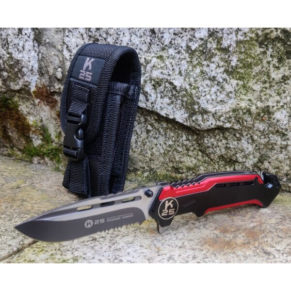 K25 Widget Rescue Serrated Rettungsmesser Messer Rettung Emergency