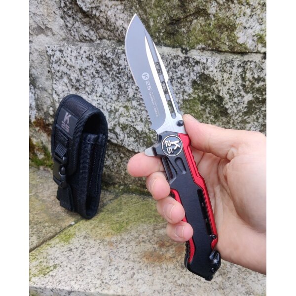 K25 Widget Rescue Serrated Rettungsmesser Messer Rettung Emergency