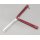 Albainox Kamm im Balisong Butterfly Stil Rot Raindrop
