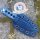 QSP Knife Canary Neck Knife QS141-G Copper Damast Kohlefaser