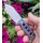 QSP Knife Canary Neck Knife QS141-H Copper Damast Kohlefaser