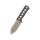 QSP Knife Canary Neck Knife QS141-H Copper Damast Kohlefaser