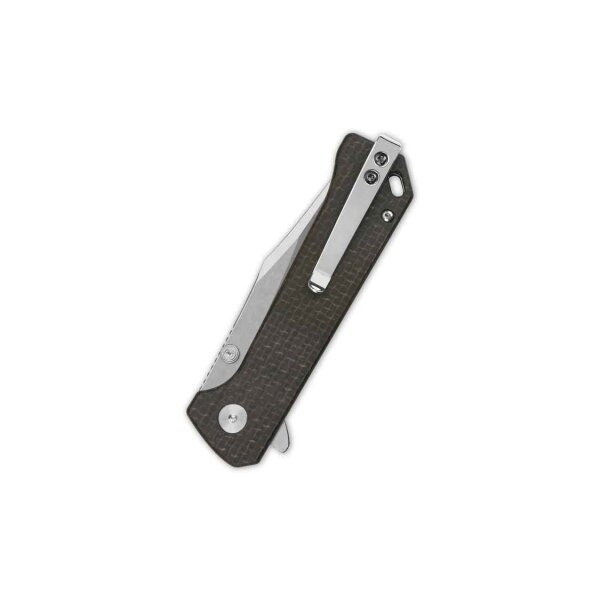 QSP Knife Grebe Button Lock QS147-A1 14C28N Stahl Micarta