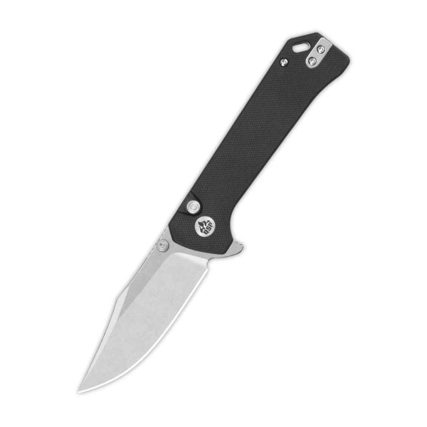 QSP Knife Grebe Button Lock QS147-C1 14C28N Stahl G10