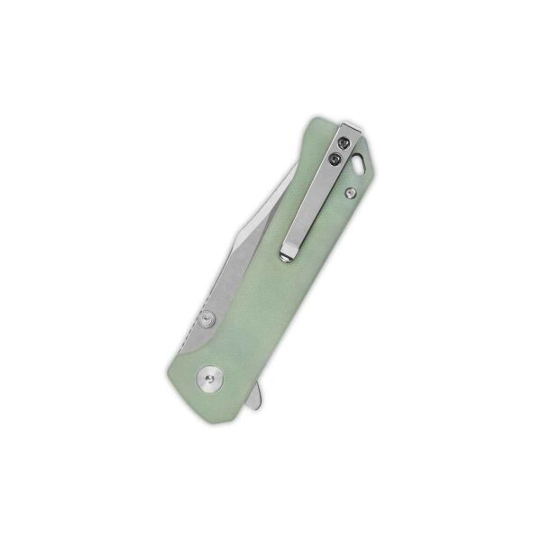 QSP Knife Grebe Button Lock QS147-D1 14C28N Stahl G10 Jade