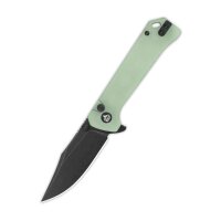 QSP Knife Grebe Button Lock QS147-D2 14C28N Stahl G10 Jade