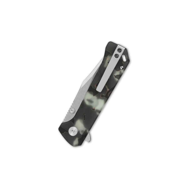 QSP Knife Grebe Button Lock QS147-E1 S35VN Stahl Raffir Resin