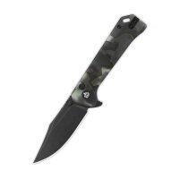 QSP Knife Grebe Button Lock QS147-E2 S35VN Stahl Raffir...