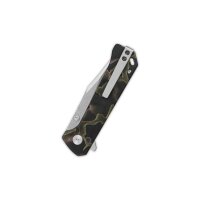 QSP Knife Grebe Button Lock QS147-F1 S35VN Stahl Raffir...