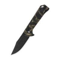 QSP Knife Grebe Button Lock QS147-F2 S35VN Stahl Raffir...