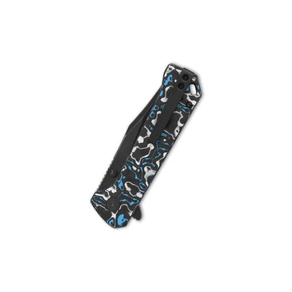 QSP Knife Grebe Button Lock QS147-H2 S35VN Stahl Colored Gem Carbon