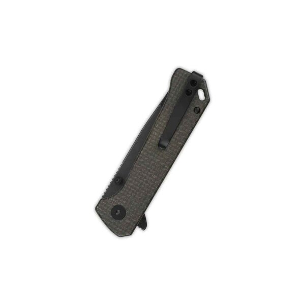QSP Knife Grebe T Button Lock QS148-A2 14C28N Stahl Micarta