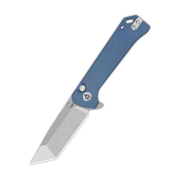 QSP Knife Grebe T Button Lock QS148-B1 14C28N Stahl Micarta