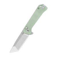 QSP Knife Grebe T Button Lock QS148-D1 14C28N Stahl G10...